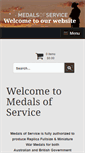 Mobile Screenshot of medalsofservice.com.au