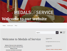 Tablet Screenshot of medalsofservice.com.au